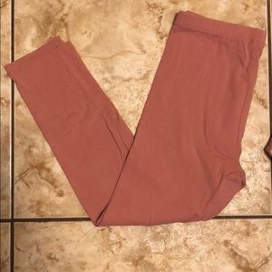 Forever 21 ankle length pink leggings
